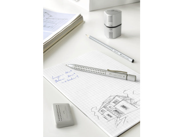 puntenslijper Faber-Castell GRIP 2001 Trio zilver
