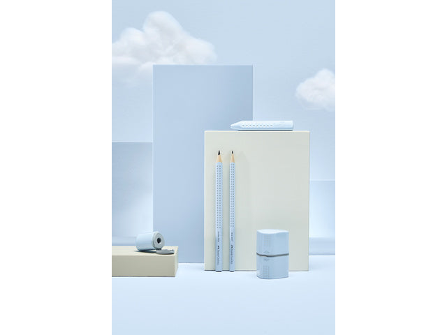 Puntenslijper Faber-Castell grip trio sky blue