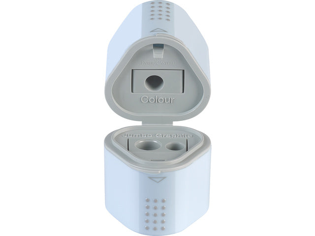 Puntenslijper Faber-Castell greeptrio hemelsblauw