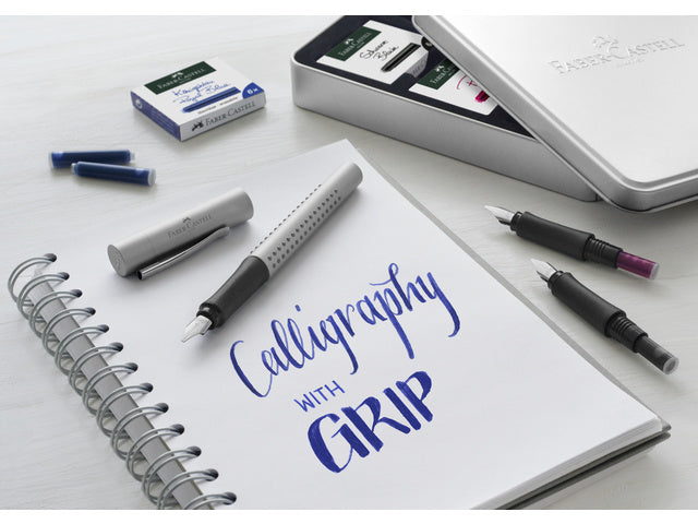 inktpatronen Faber-Castell blauw doosje a 6 stuks