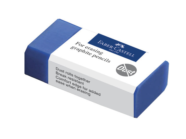 gom Faber-Castell stofvrij blauw