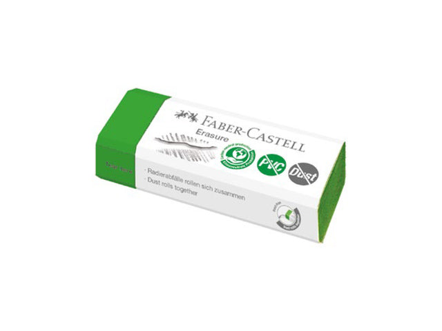 Gum Faber-Castell groen PVC vrij en stofvrij 2stuks op blister