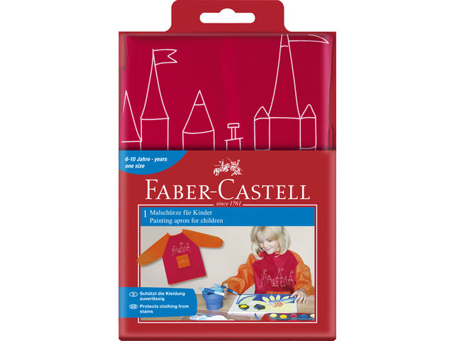 Verfschort Faber-Castell rood/oranje