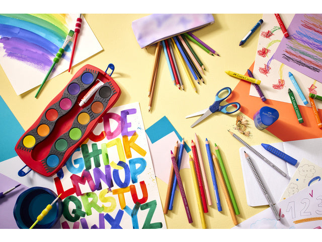 Farbpotlood Faber-Castell Grip Aktionsset 18 + 4 + 2