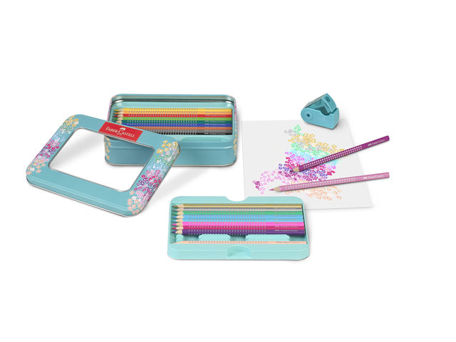 Sparkle set Faber-Castell 20x kleurpotloden en 1x mini puntenslijper