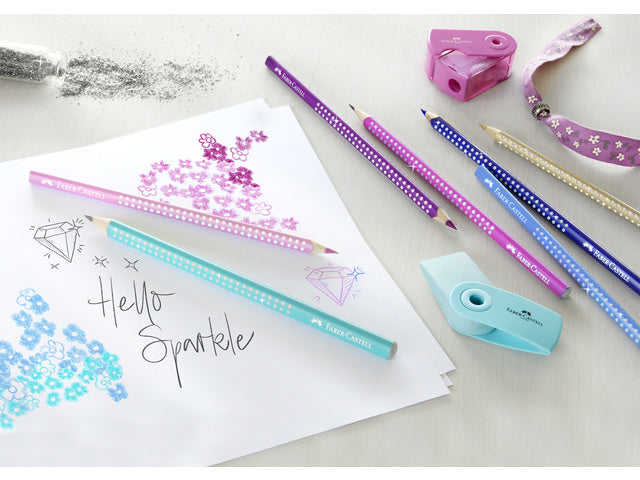 Sparkle set Faber-Castell 20x kleurpotloden en 1x mini puntenslijper