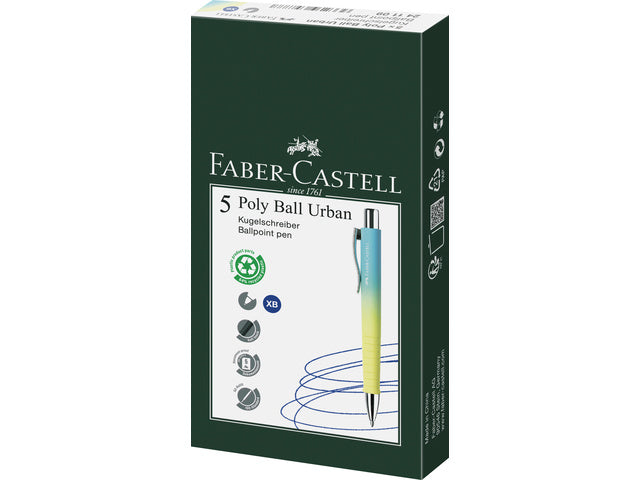 Balpen Faber-Castell Polyball XB Urban Sunrise