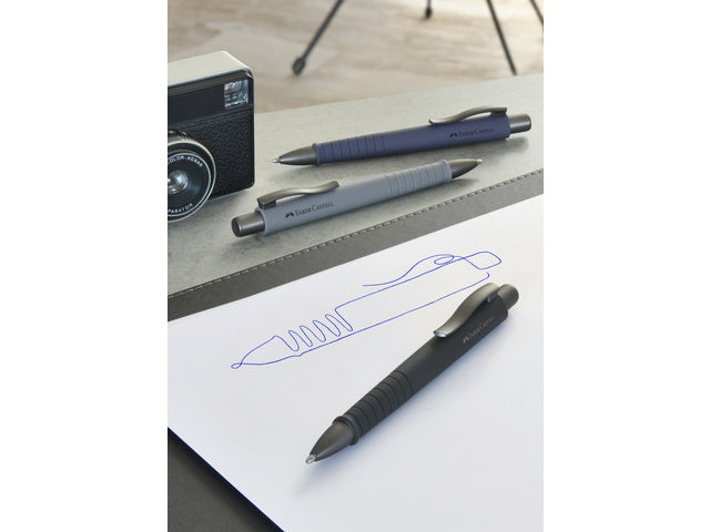 Balpen Faber-Castell Polyball XB Urban steengrijs
