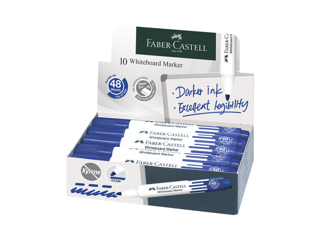 Whiteboardmarker Faber-Castell blauw