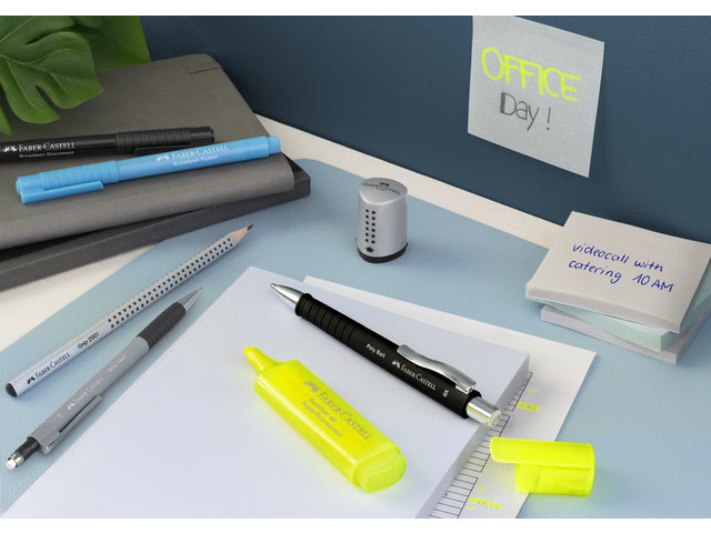 Tekstmarkers Faber-Castell Deskset 24 kleuren, 7 neon, 9 pastel en 8 metallic kleuren