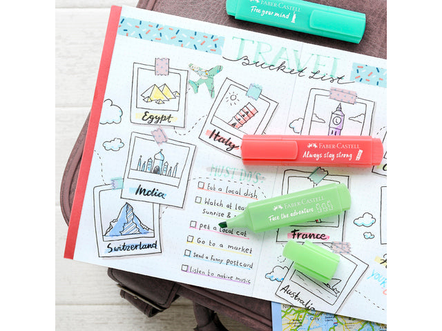 Tekstmarker Faber-Castell 46 Pastelset 8 stuks