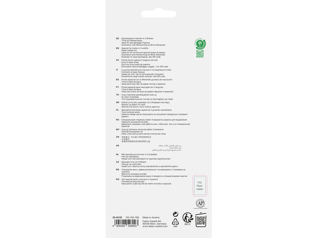 Tekstmarkers Faber-Castell 46 Graffiti 8 stuks in karton etui