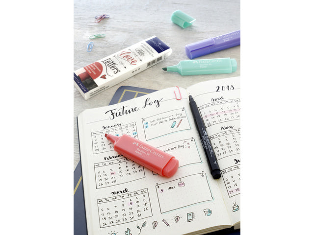 Tekenstift Faber-Castell Pitt Artist Pen handlettering 4-delig etui schwarz