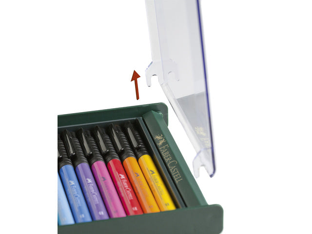 Tekenstift Faber-Castell Pitt Artist Pen Penseelset 12 stuks Basic