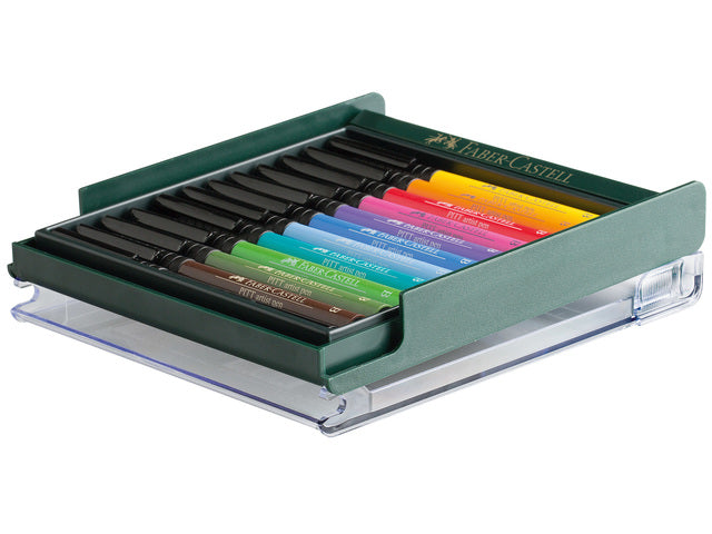 Tekenstift Faber-Castell Pitt Artist Pen Penseelset 12 stuks Skin