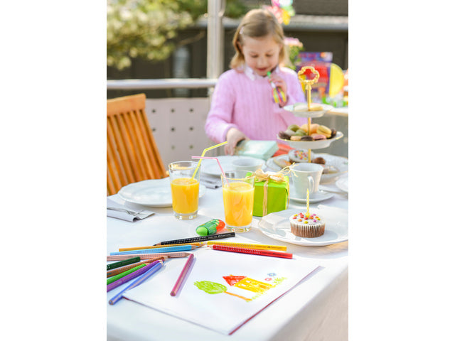 kleurpotlood Faber-Castell Jumbo GRIP promotieset 8 + 1 + 1