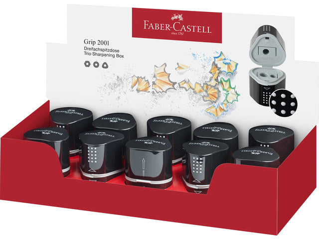 puntenslijper Faber-Castell GRIP 2001 Trio zwart