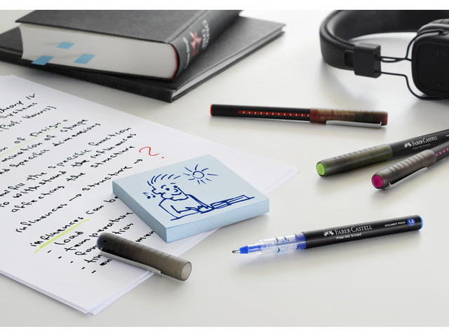 Inktroller Faber-Castell 1.5mm lichtblauw