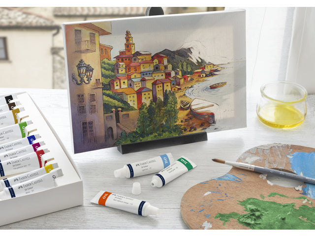 Olieverf Faber-Castell 12 Tuben a 9ml