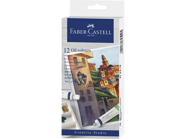 Olieverf Faber-Castell 12 Tuben a 9ml