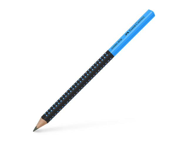 Grafietpotlood Faber-Castell Jumbo Grip two-tone schwarz/blauw