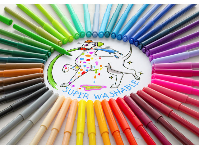 Viltstift Faber-Castell 24 stuks karton etui assorti