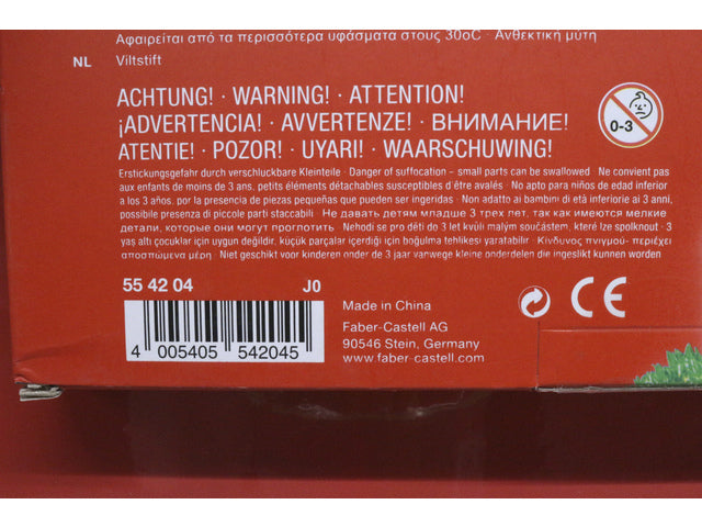 Viltstift Faber-Castell 50 Stück sortiert + gratis A3 Kangaro Notizbuch