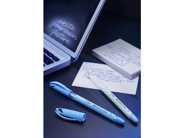 Balpen Faber-Castell K-One 0,7 blau doos 10 Stück
