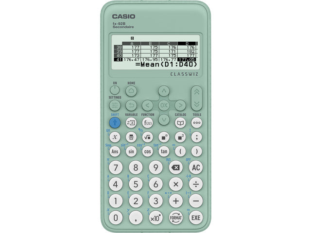 Rekenmachine Casio 92SECOND (BE/FR)