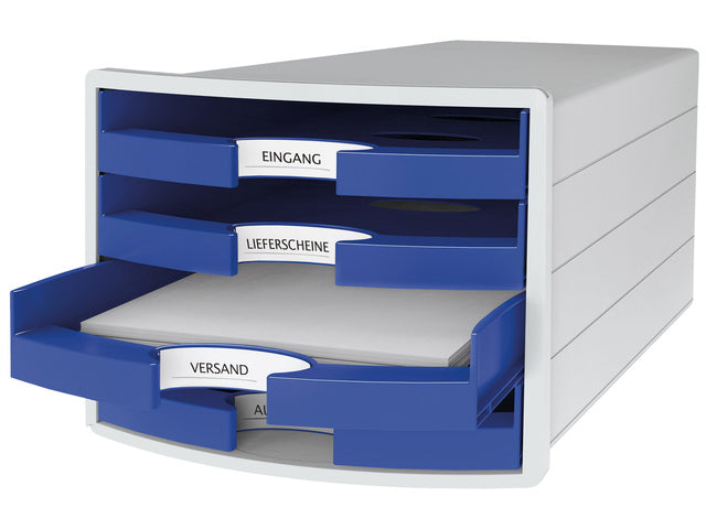 Ladekast HAN Impuls met 4 open laden blauw