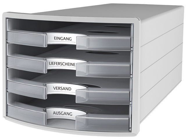 Ladekast HAN Impuls met 4 open beladen transparant