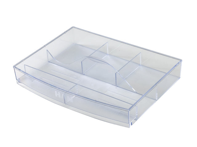 Ladekast inzetbak HAN 6 vaks transparant