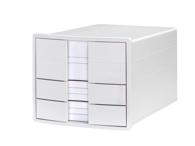 Ladekast HAN Impuls wit 3 gesloten laden, met inzet