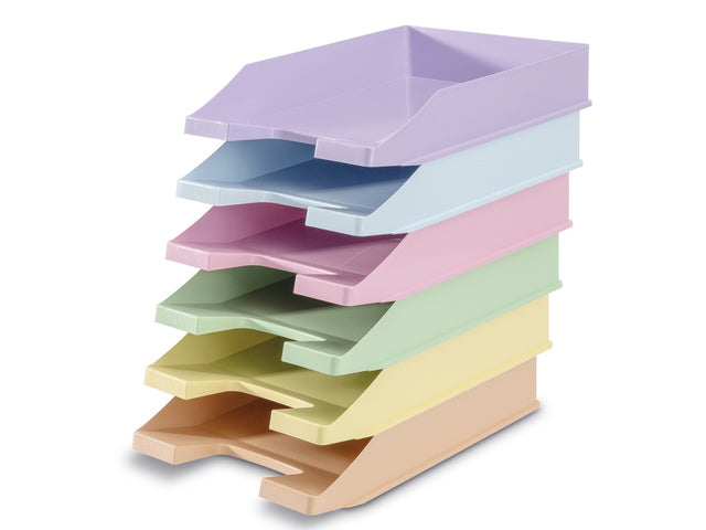 Brievenbak HAN A4 standaard kunststof pastel oranje