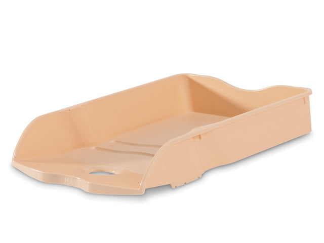 Brievenbak HAN Re-LOOP A4/C4 stapel- en nestbaar pastel oranje 100% gerecycled materiaal