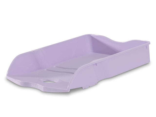 Brievenbak HAN Re-LOOP A4/C4 stapel- en nestbaar pastel paars 100% gerecycled materiaal
