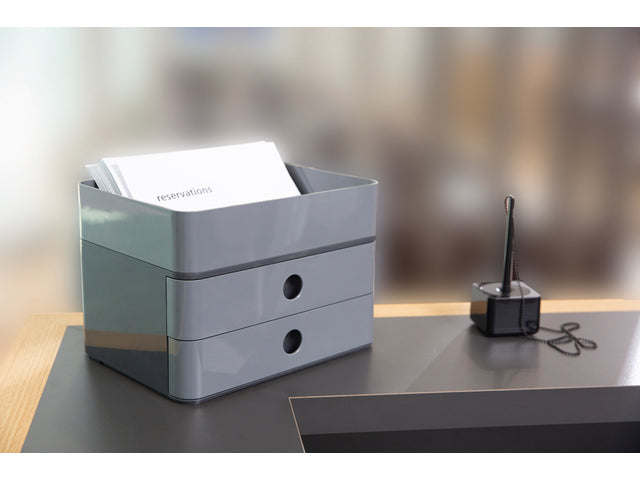 Smart-box plus Han Allison 2 lades in doos graniet grijs