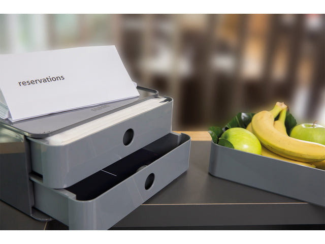 Smart-box plus Han Allison 2 lades in doos graniet grijs