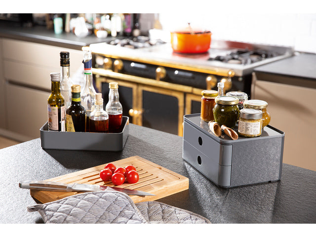 Smart-box plus Han Allison 2 lades in doos graniet grijs