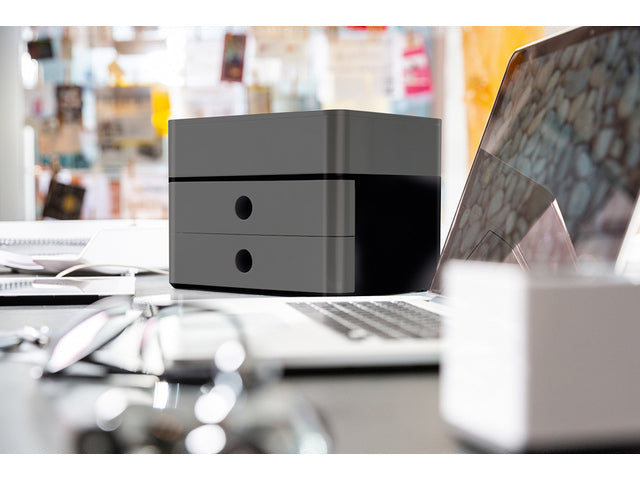 Smart-box plus Han Allison 2 lades in doos graniet grijs
