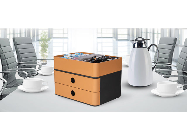 Smart-Box plus Han Allison 2 Ladungen in einer karamellbraunen Box