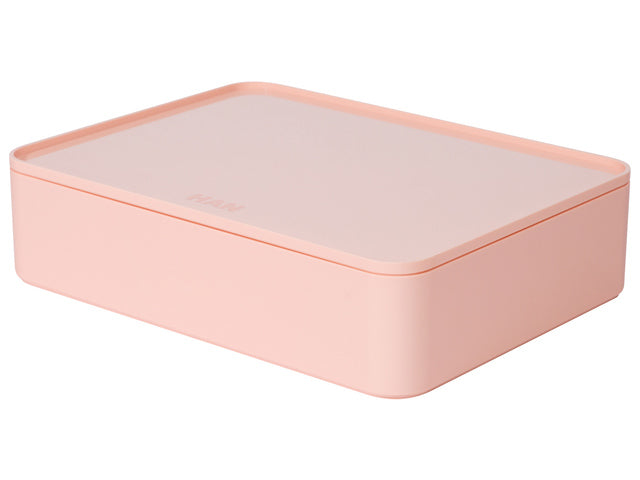 Smart-organiser Han Allison box met binnenschaal en deksel flamingo roze, stapelbaar