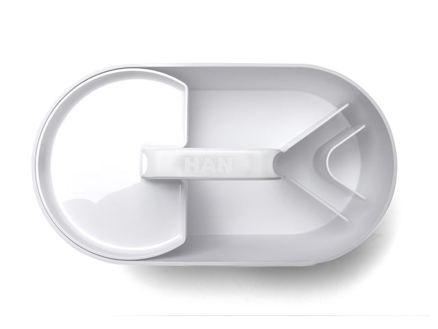 Toolbox Loft Han mobiele organiser sneeuw wit 4 vakken met uitneembaar plateau sneeuw wit