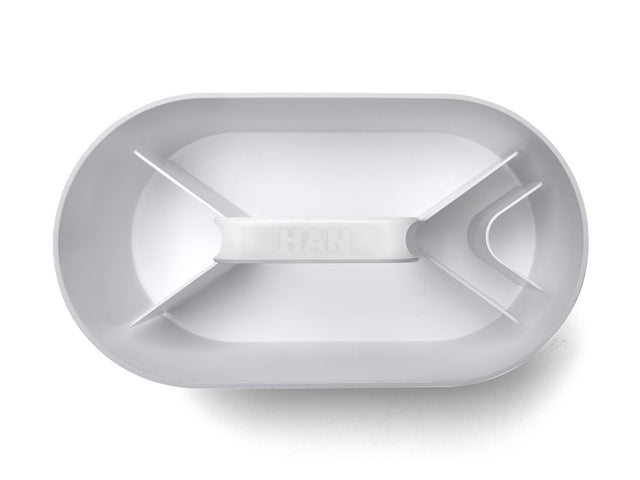 Toolbox Loft Han mobiele organiser sneeuw wit 4 vakken met uitneembaar plateau sneeuw wit