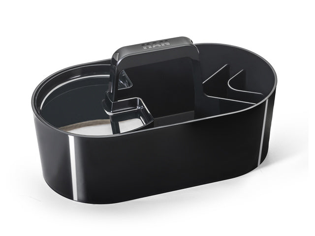 Toolbox Loft Han mobiele organiser zwart 4 vakken met uitneembaar plateau zwart