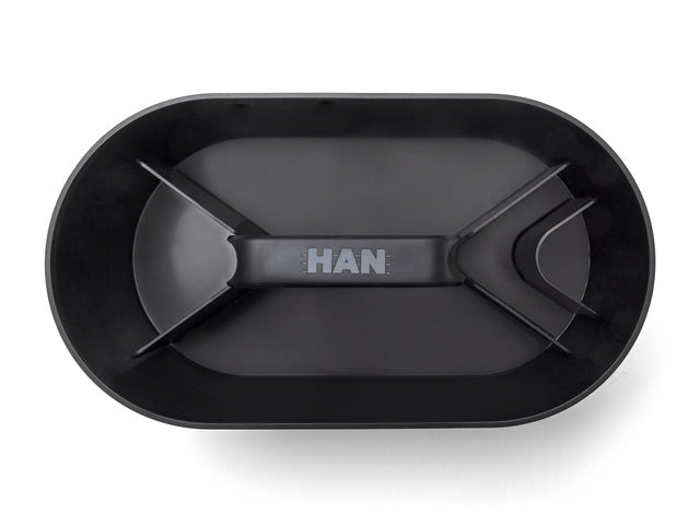 Toolbox Loft Han mobiele organiser zwart 4 vakken met uitneembaar plateau zwart