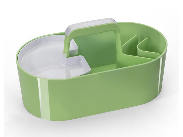 Toolbox Loft Han mobiele organiser lime groen 4 vakken met uitneembaar plateau lime groen