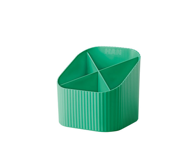 Pennenkocher HAN Re-X-LOOP 4-teilig, grün, 100 % recyceltes Material