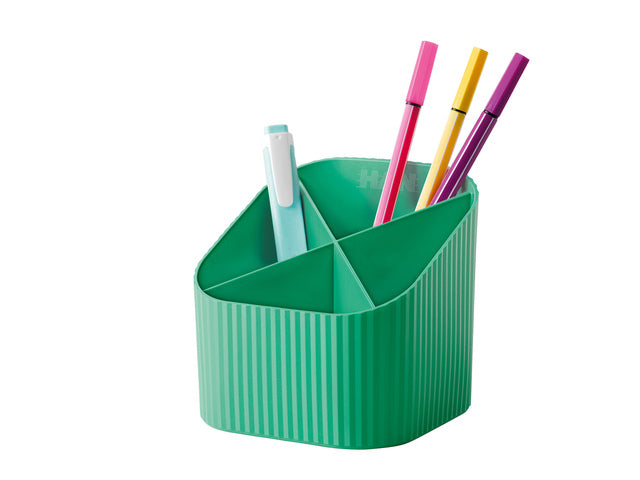 Pennenkocher HAN Re-X-LOOP 4-teilig, grün, 100 % recyceltes Material