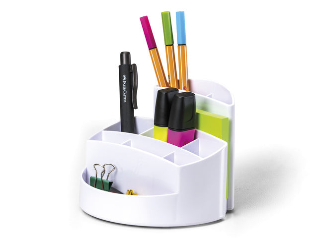 Pennenbak HAN Rondo 9-vaks hoogglans wit